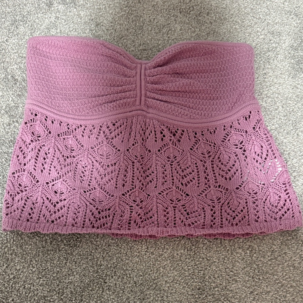 Elegant Pink Lace Women Top